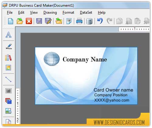 Screenshot of Business Card Design