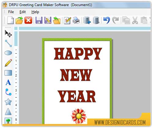Screenshot of Greeting Card Design