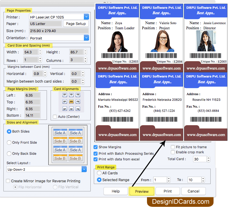Print Settings Print Settings