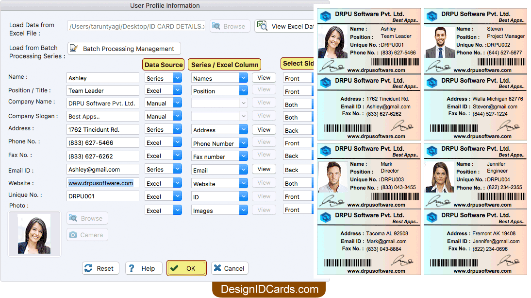 User Profile Information User Profile Information