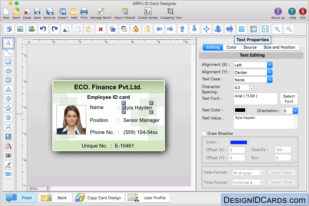 DRPU Mac ID Card Design Software