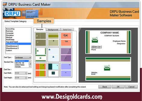 Design Business Card screenshot