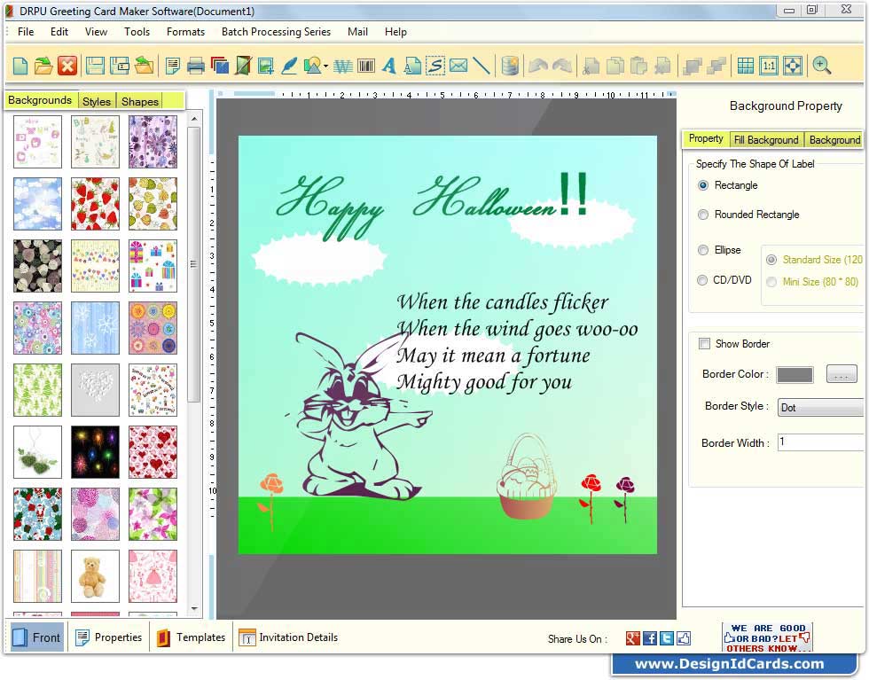 Design Greeting Card Software screenshot