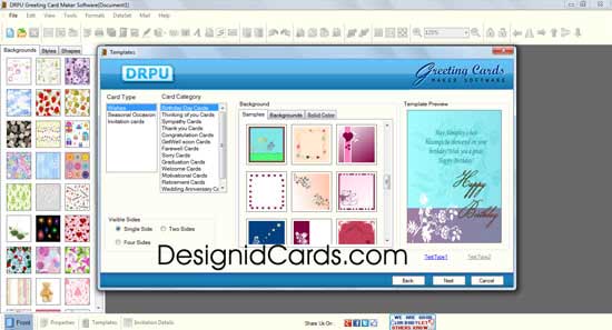 Design Greeting Cards Software screenshot