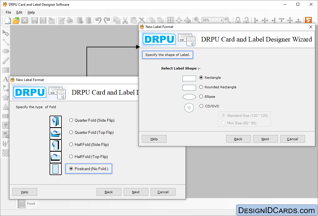 Specify the Shape of Label