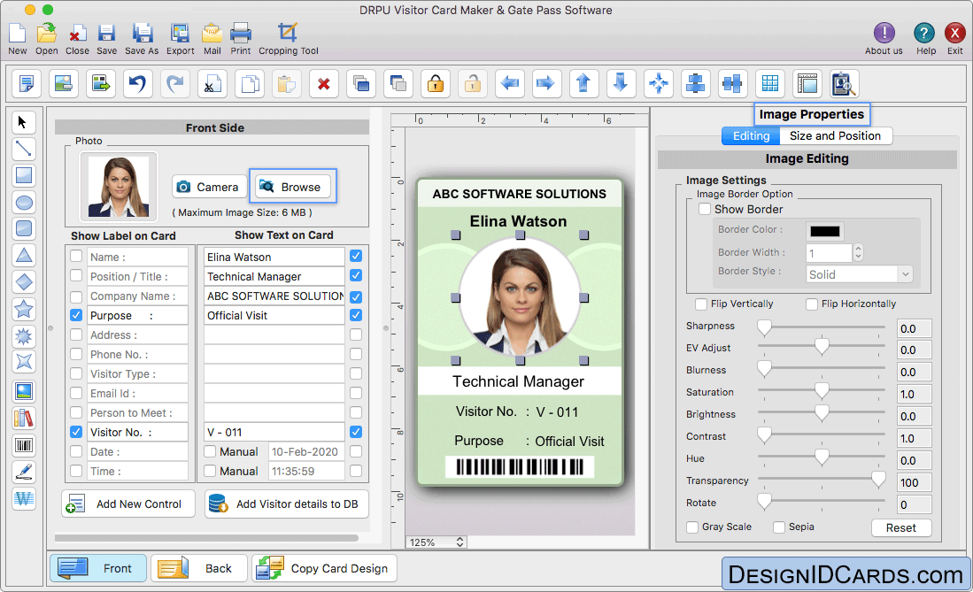 DRPU Mac Gate Pass ID Cards Maker Software